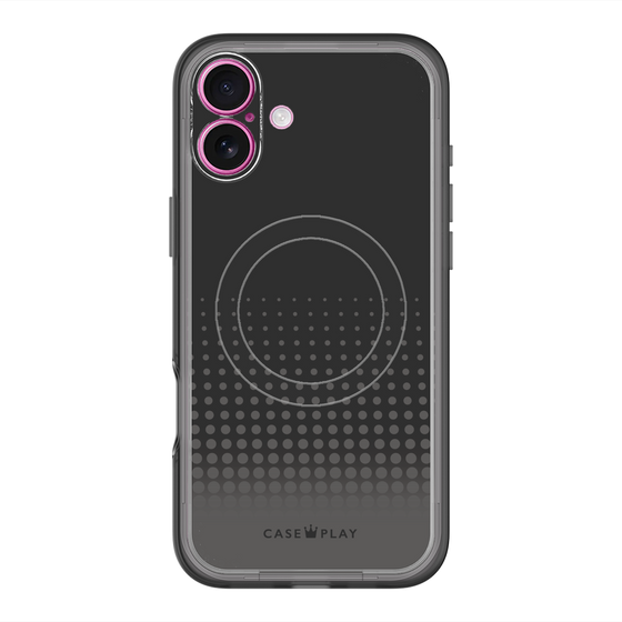 スリムプロテクションプレミアムケース with MagSafe［ Dot Gradation - Black ］