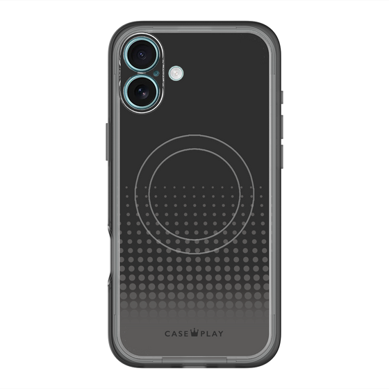 スリムプロテクションプレミアムケース with MagSafe［ Dot Gradation - Black ］