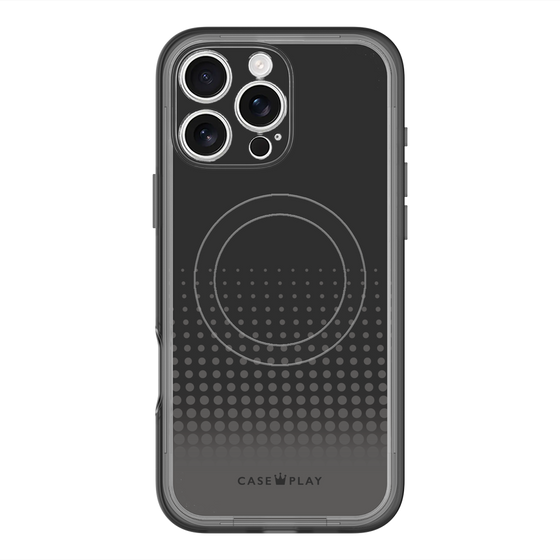 スリムプロテクションプレミアムケース with MagSafe［ Dot Gradation - Black ］