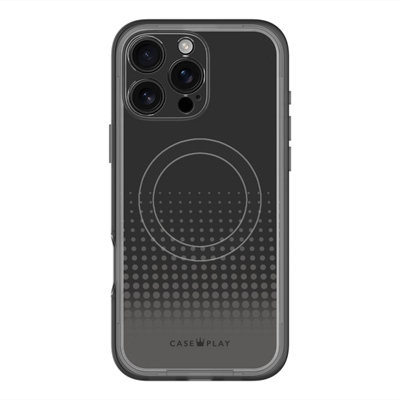 スリムプロテクションプレミアムケース with MagSafe［ Dot Gradation - Black ］