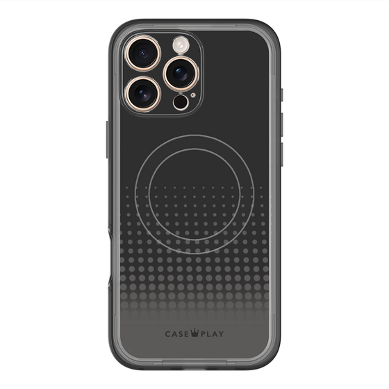 スリムプロテクションプレミアムケース with MagSafe［ Dot Gradation - Black ］