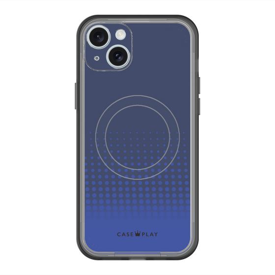 スリムプロテクションプレミアムケース with MagSafe［ Dot Gradation - Blue ］