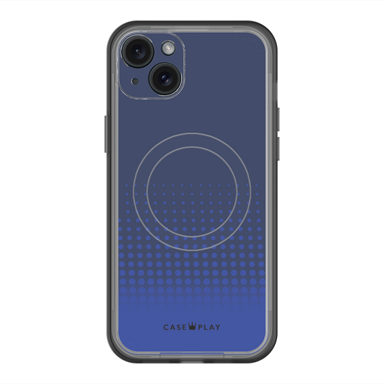 スリムプロテクションプレミアムケース with MagSafe［ Dot Gradation - Blue ］