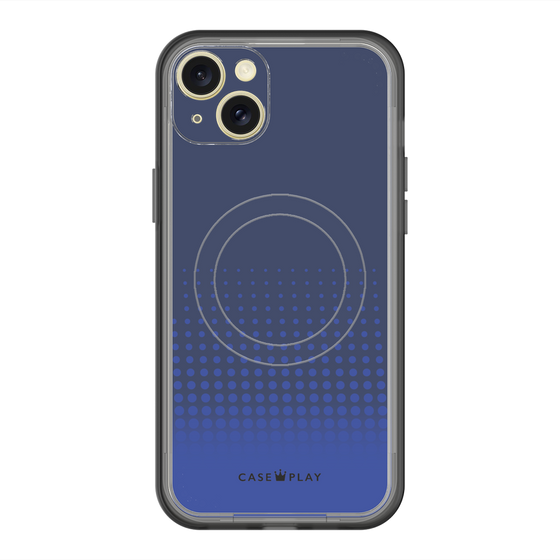 スリムプロテクションプレミアムケース with MagSafe［ Dot Gradation - Blue ］