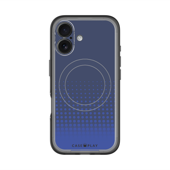 スリムプロテクションプレミアムケース with MagSafe［ Dot Gradation - Blue ］