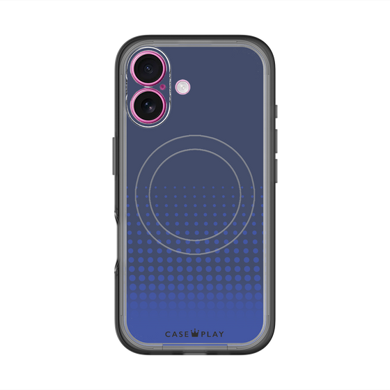 スリムプロテクションプレミアムケース with MagSafe［ Dot Gradation - Blue ］
