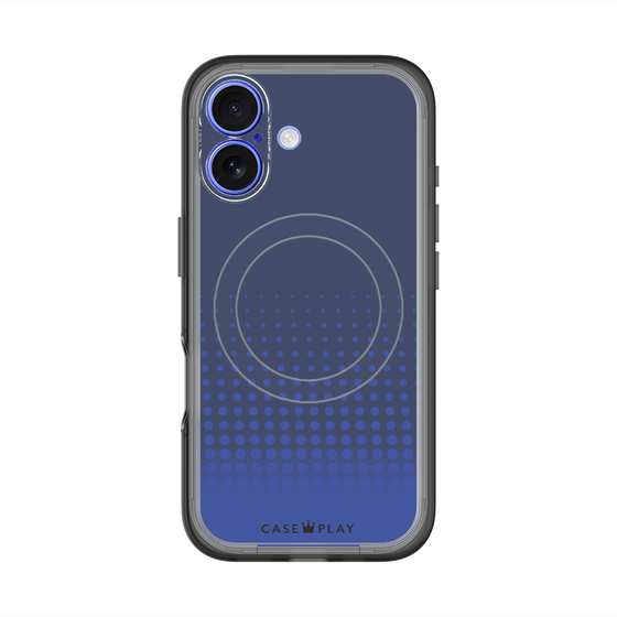 スリムプロテクションプレミアムケース with MagSafe［ Dot Gradation - Blue ］