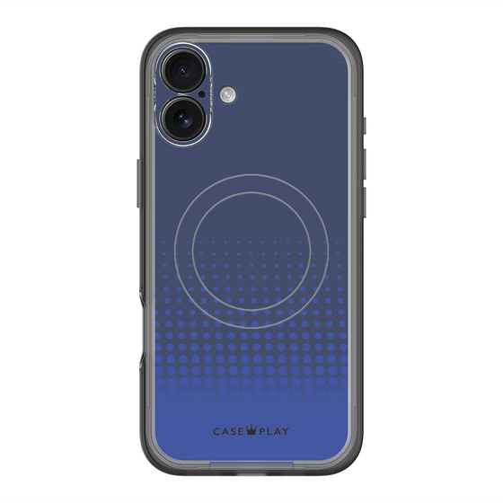 スリムプロテクションプレミアムケース with MagSafe［ Dot Gradation - Blue ］