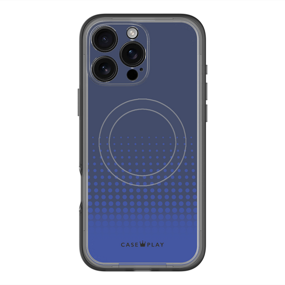 スリムプロテクションプレミアムケース with MagSafe［ Dot Gradation - Blue ］