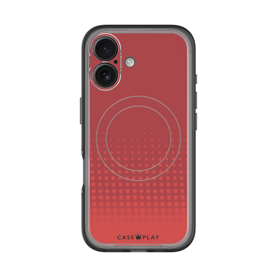 スリムプロテクションプレミアムケース with MagSafe［ Dot Gradation - Red ］