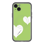 スリムプロテクションプレミアムケース with MagSafe［ Two Hearts - Green ］