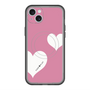スリムプロテクションプレミアムケース with MagSafe［ Two Hearts - Pink ］