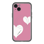 スリムプロテクションプレミアムケース with MagSafe［ Two Hearts - Pink ］