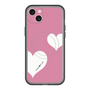 スリムプロテクションプレミアムケース with MagSafe［ Two Hearts - Pink ］