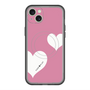 スリムプロテクションプレミアムケース with MagSafe［ Two Hearts - Pink ］