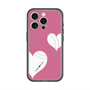 スリムプロテクションプレミアムケース with MagSafe［ Two Hearts - Pink ］