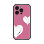 スリムプロテクションプレミアムケース with MagSafe［ Two Hearts - Pink ］