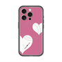 スリムプロテクションプレミアムケース with MagSafe［ Two Hearts - Pink ］