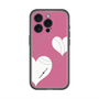 スリムプロテクションプレミアムケース with MagSafe［ Two Hearts - Pink ］