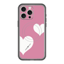 スリムプロテクションプレミアムケース with MagSafe［ Two Hearts - Pink ］
