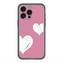 スリムプロテクションプレミアムケース with MagSafe［ Two Hearts - Pink ］