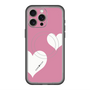 スリムプロテクションプレミアムケース with MagSafe［ Two Hearts - Pink ］