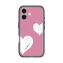 スリムプロテクションプレミアムケース with MagSafe［ Two Hearts - Pink ］