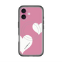 スリムプロテクションプレミアムケース with MagSafe［ Two Hearts - Pink ］