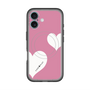 スリムプロテクションプレミアムケース with MagSafe［ Two Hearts - Pink ］