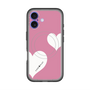 スリムプロテクションプレミアムケース with MagSafe［ Two Hearts - Pink ］
