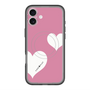 スリムプロテクションプレミアムケース with MagSafe［ Two Hearts - Pink ］