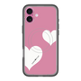 スリムプロテクションプレミアムケース with MagSafe［ Two Hearts - Pink ］