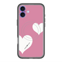 スリムプロテクションプレミアムケース with MagSafe［ Two Hearts - Pink ］
