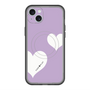 スリムプロテクションプレミアムケース with MagSafe［ Two Hearts - Purple ］