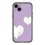 スリムプロテクションプレミアムケース with MagSafe［ Two Hearts - Purple ］