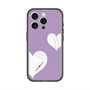 スリムプロテクションプレミアムケース with MagSafe［ Two Hearts - Purple ］