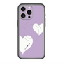 スリムプロテクションプレミアムケース with MagSafe［ Two Hearts - Purple ］