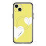 スリムプロテクションプレミアムケース with MagSafe［ Two Hearts - Yellow ］