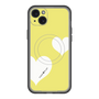 スリムプロテクションプレミアムケース with MagSafe［ Two Hearts - Yellow ］