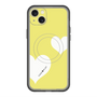 スリムプロテクションプレミアムケース with MagSafe［ Two Hearts - Yellow ］