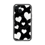 スリムプロテクションプレミアムケース with MagSafe［ Dot Hearts - Black ］