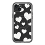 スリムプロテクションプレミアムケース with MagSafe［ Dot Hearts - Black ］