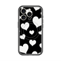 スリムプロテクションプレミアムケース with MagSafe［ Dot Hearts - Black ］