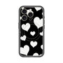 スリムプロテクションプレミアムケース with MagSafe［ Dot Hearts - Black ］