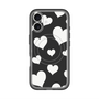 スリムプロテクションプレミアムケース with MagSafe［ Dot Hearts - Black ］