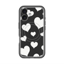 スリムプロテクションプレミアムケース with MagSafe［ Dot Hearts - Black ］
