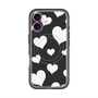 スリムプロテクションプレミアムケース with MagSafe［ Dot Hearts - Black ］