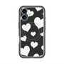 スリムプロテクションプレミアムケース with MagSafe［ Dot Hearts - Black ］