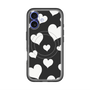 スリムプロテクションプレミアムケース with MagSafe［ Dot Hearts - Black ］
