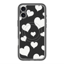スリムプロテクションプレミアムケース with MagSafe［ Dot Hearts - Black ］